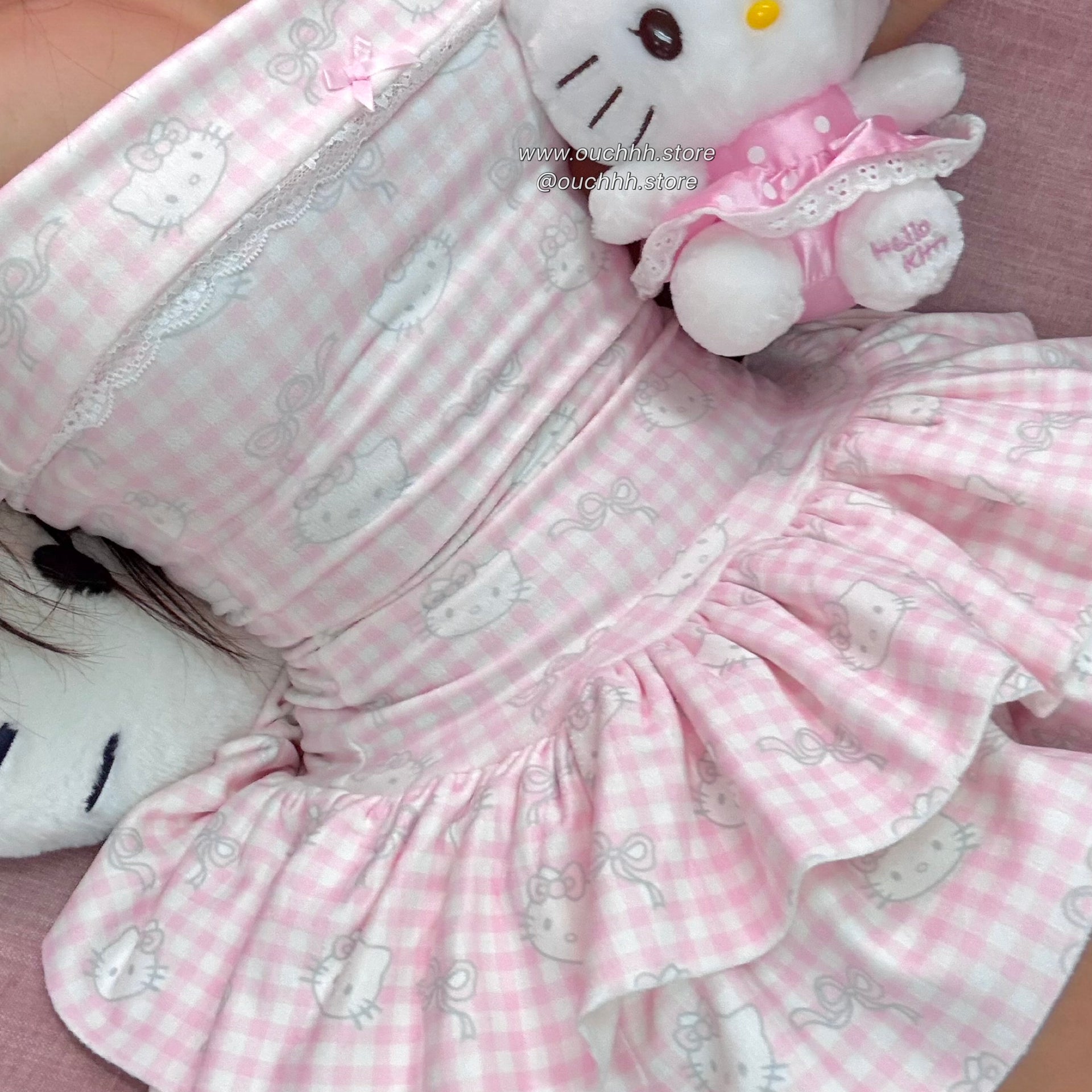 Milky Kitten Hourglass Fold Over Tube Mini Dress