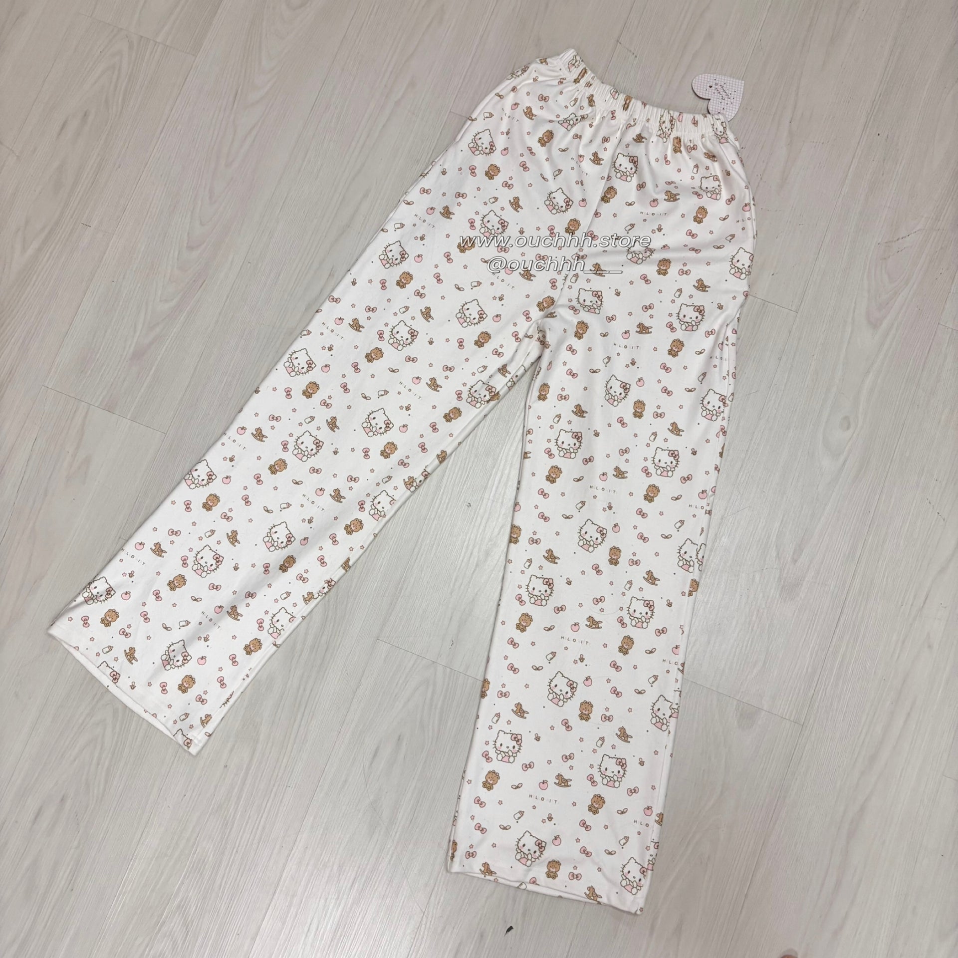 Cookies and Cream Kitty Top and Pocket Pants PJ Set