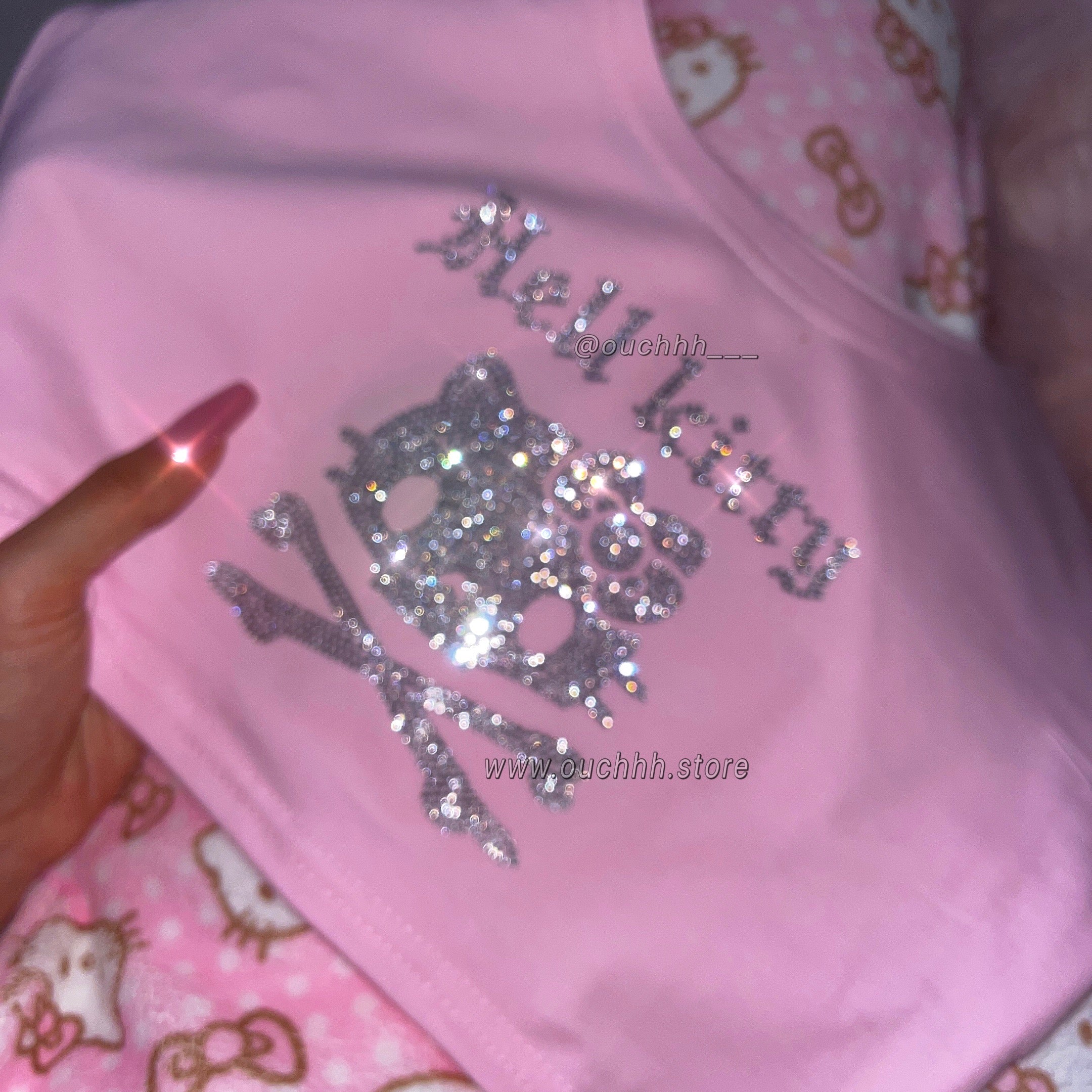 Hell Kitty Crop Top (Pink)