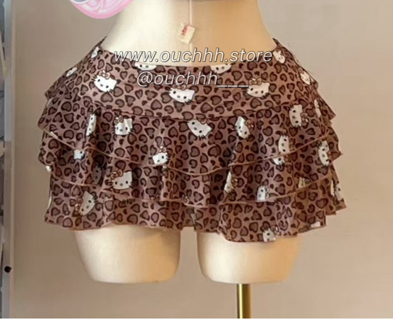 Leopard Kitty Matching Set