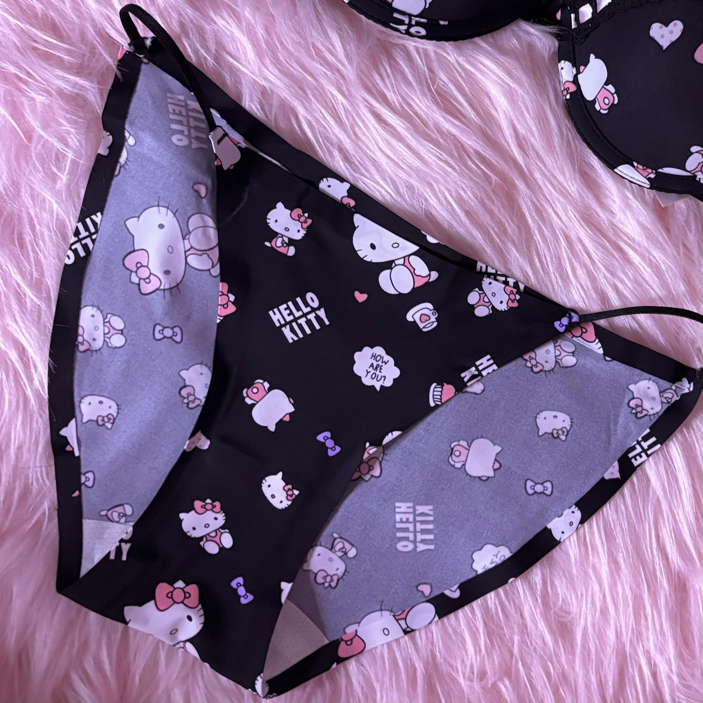 Dollette Kitty Detachable Straps Bra (Black)