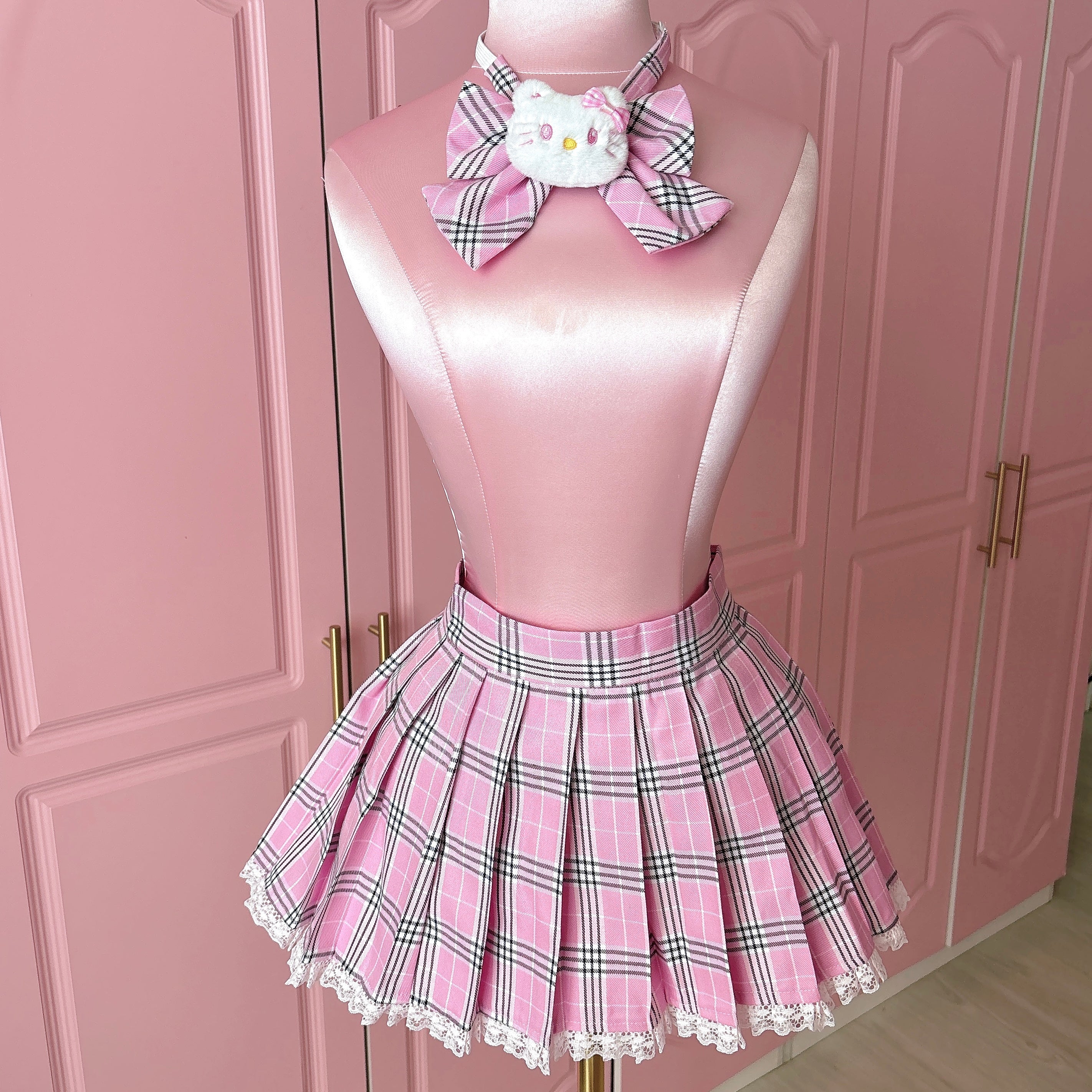Pink Bow Tie (With/ Without Hello Kitty)