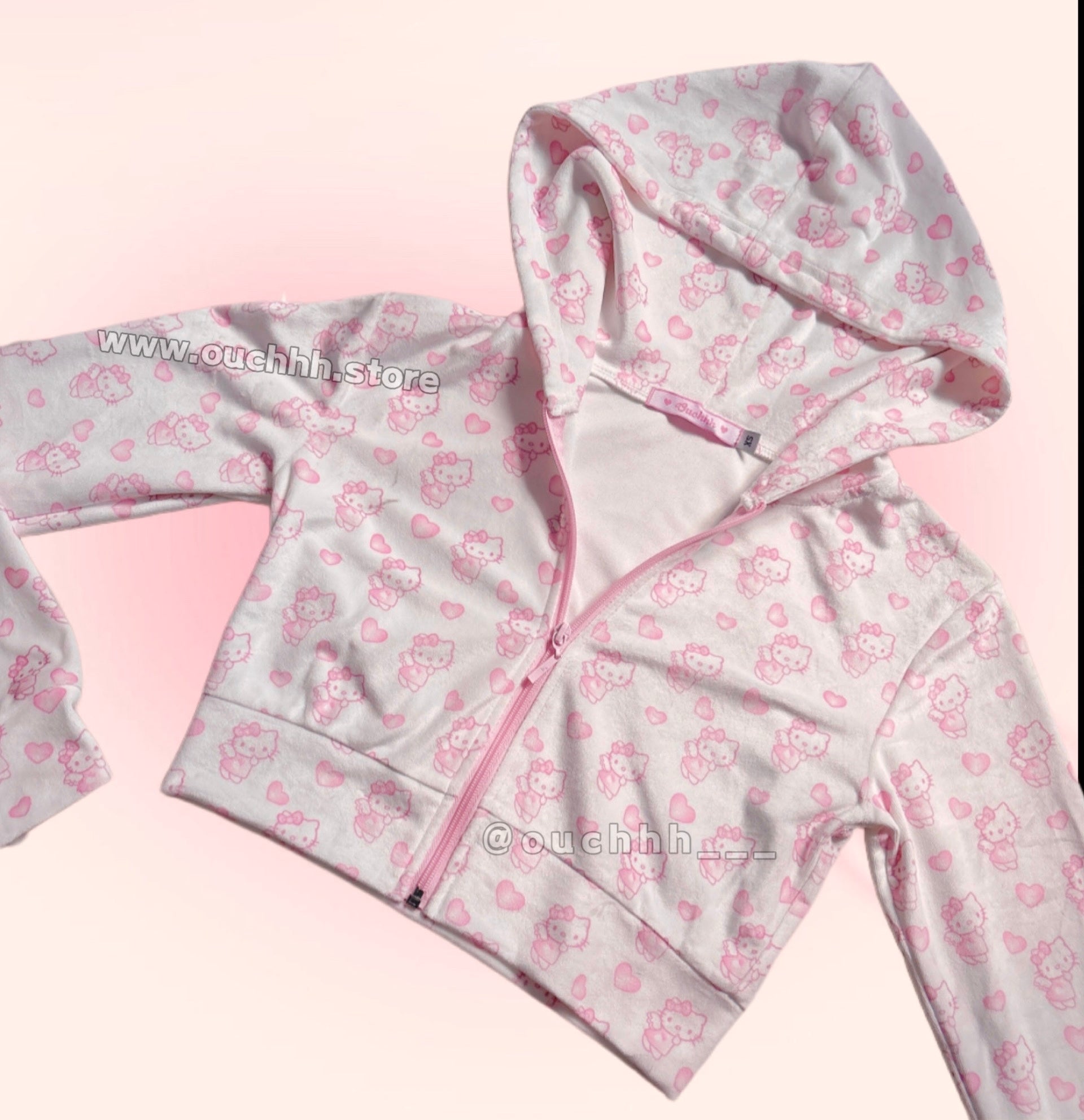 Softie Kitty Crop Jacket + Pleated Skirt Set