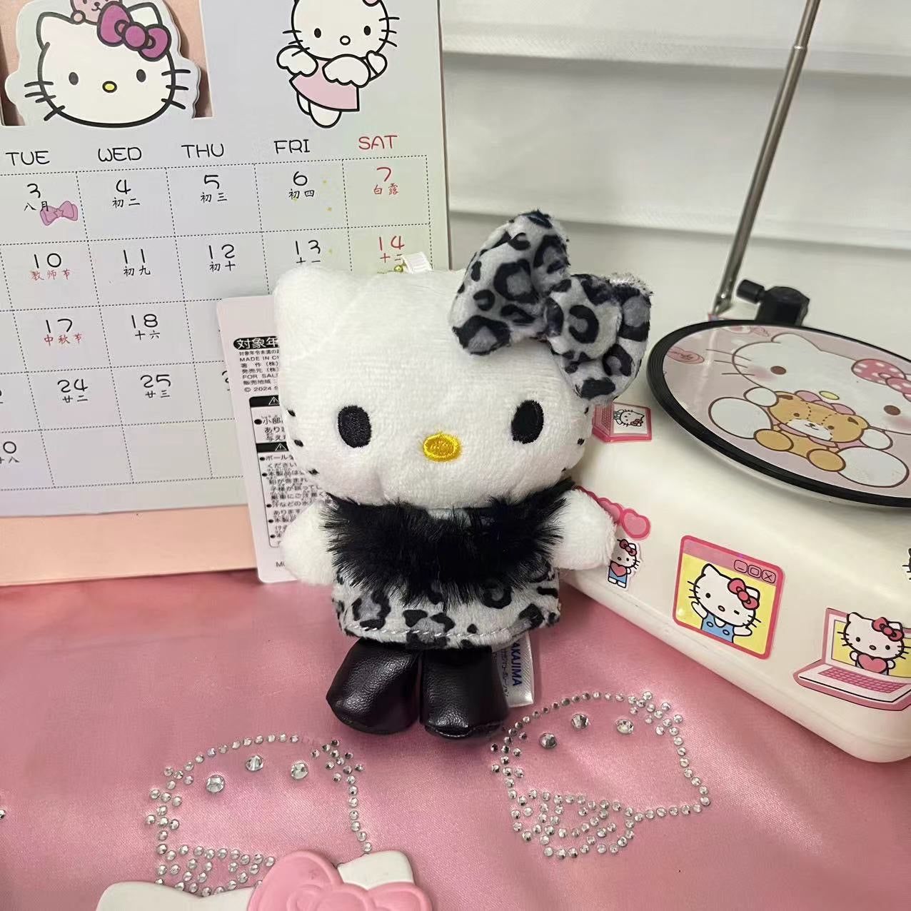 Free for Orders US65 Or Above: Black Faux fur Kitty Keychain (Select Free gift on Cart Page) (Copy)