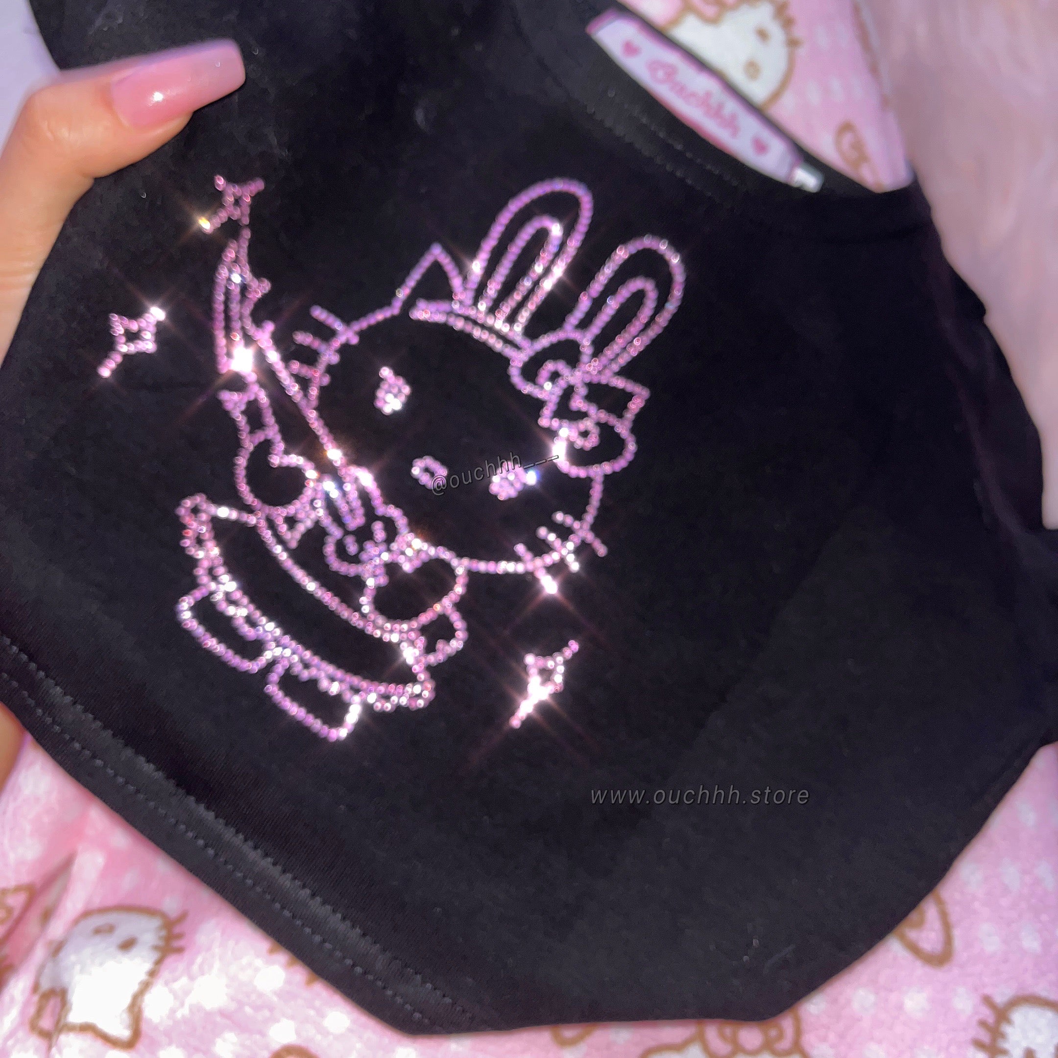 Don’t mess with Kitty Crop Top (Black)
