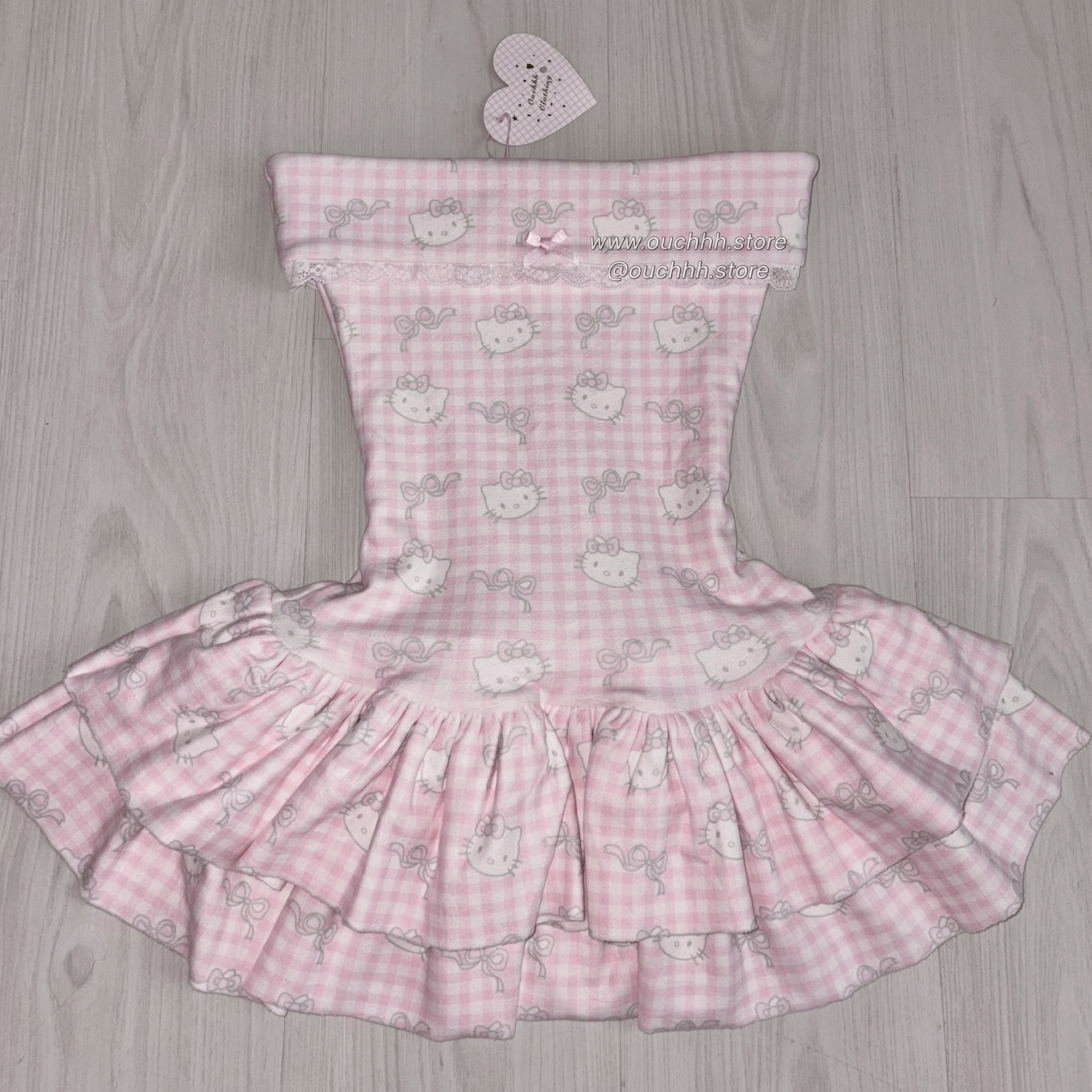 Milky Kitten Hourglass Fold Over Tube Mini Dress