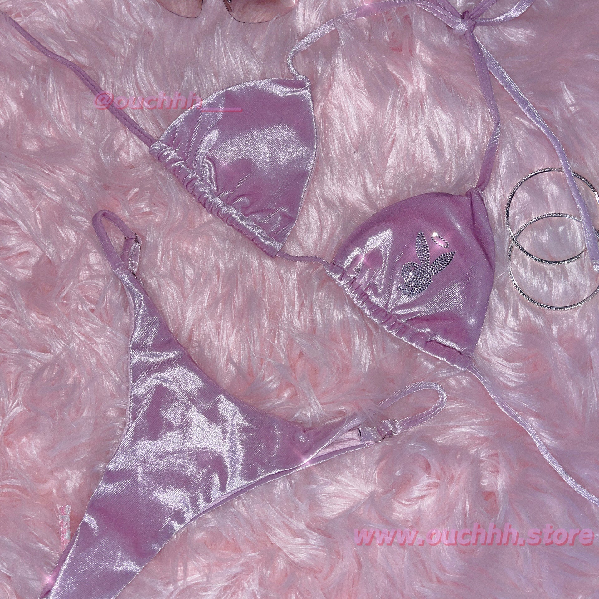 Play Angel Bikini 3 Piece Set (Lilac)