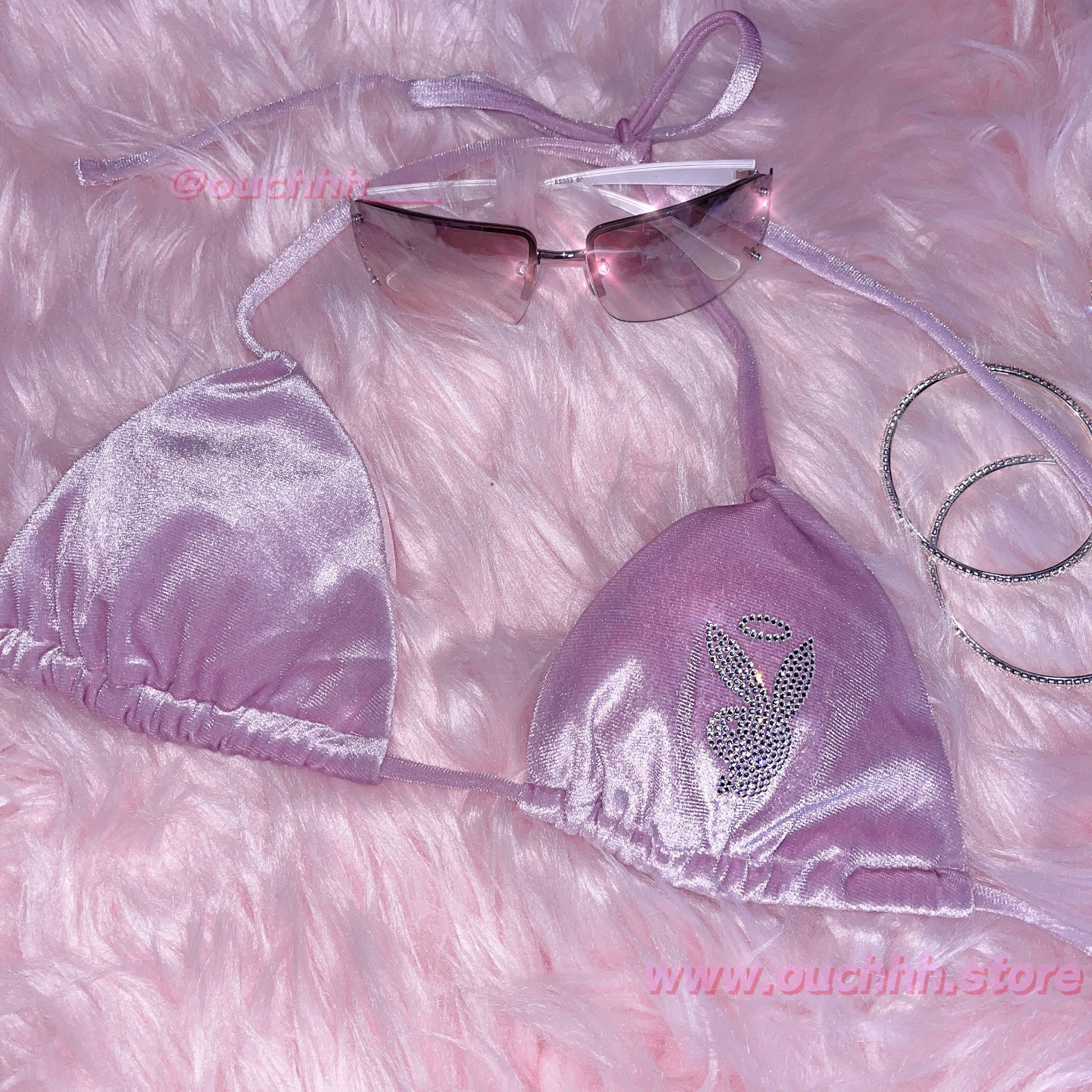 Play Angel Bikini 3 Piece Set (Lilac)