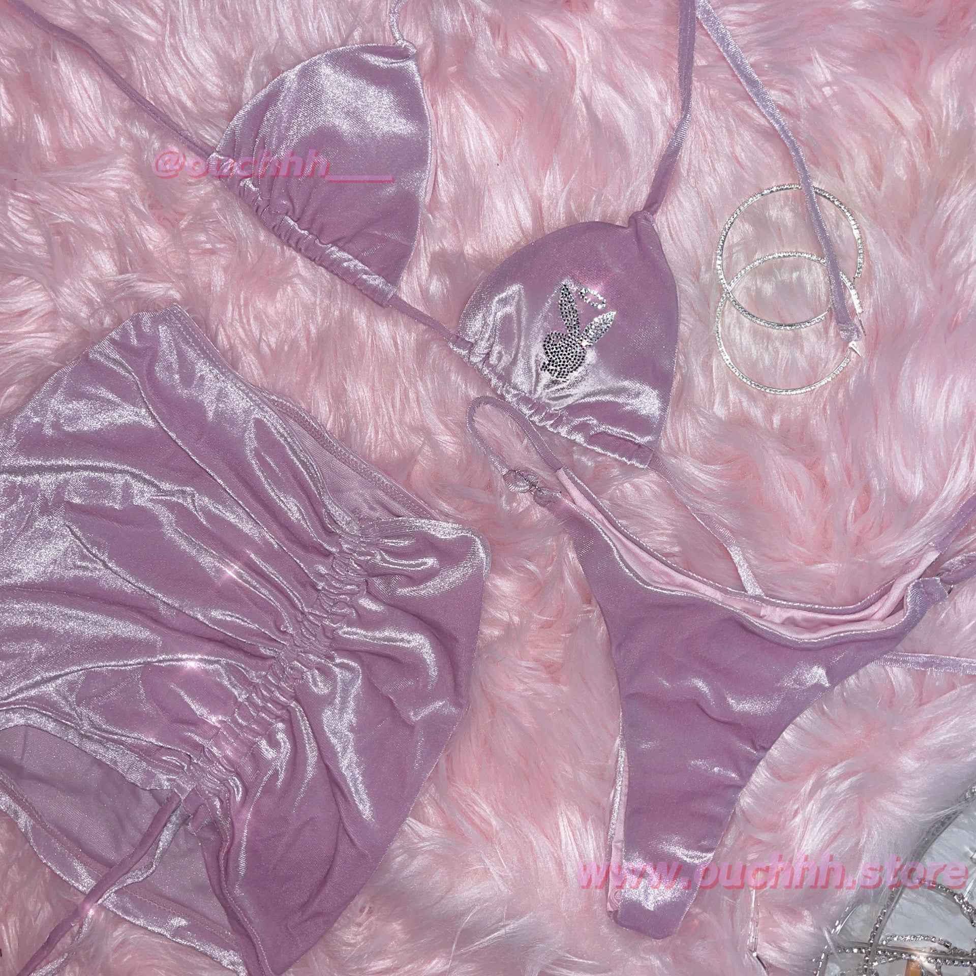 Play Angel Bikini 3 Piece Set (Lilac)