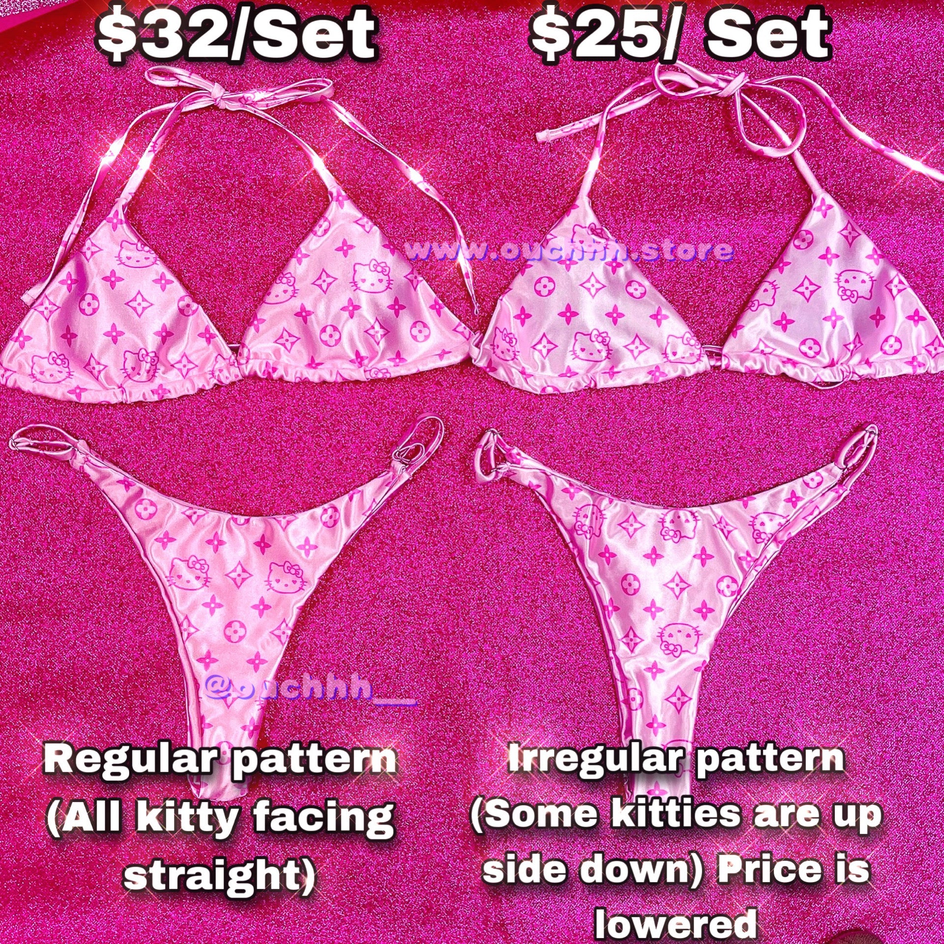 *Irregular Pattern* Lavish Kitty Bikini Set