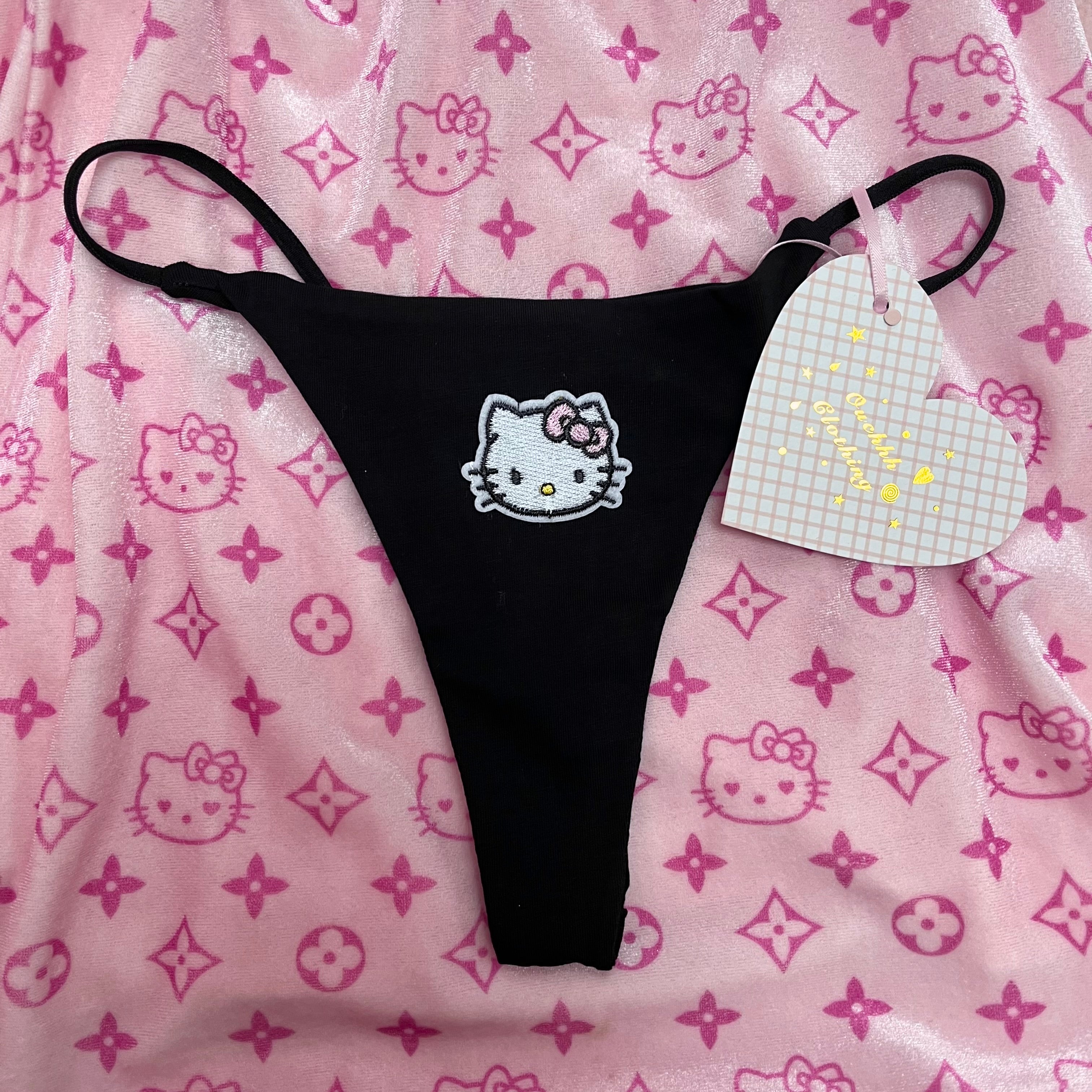 Daddy's Kitty Thong (Black)