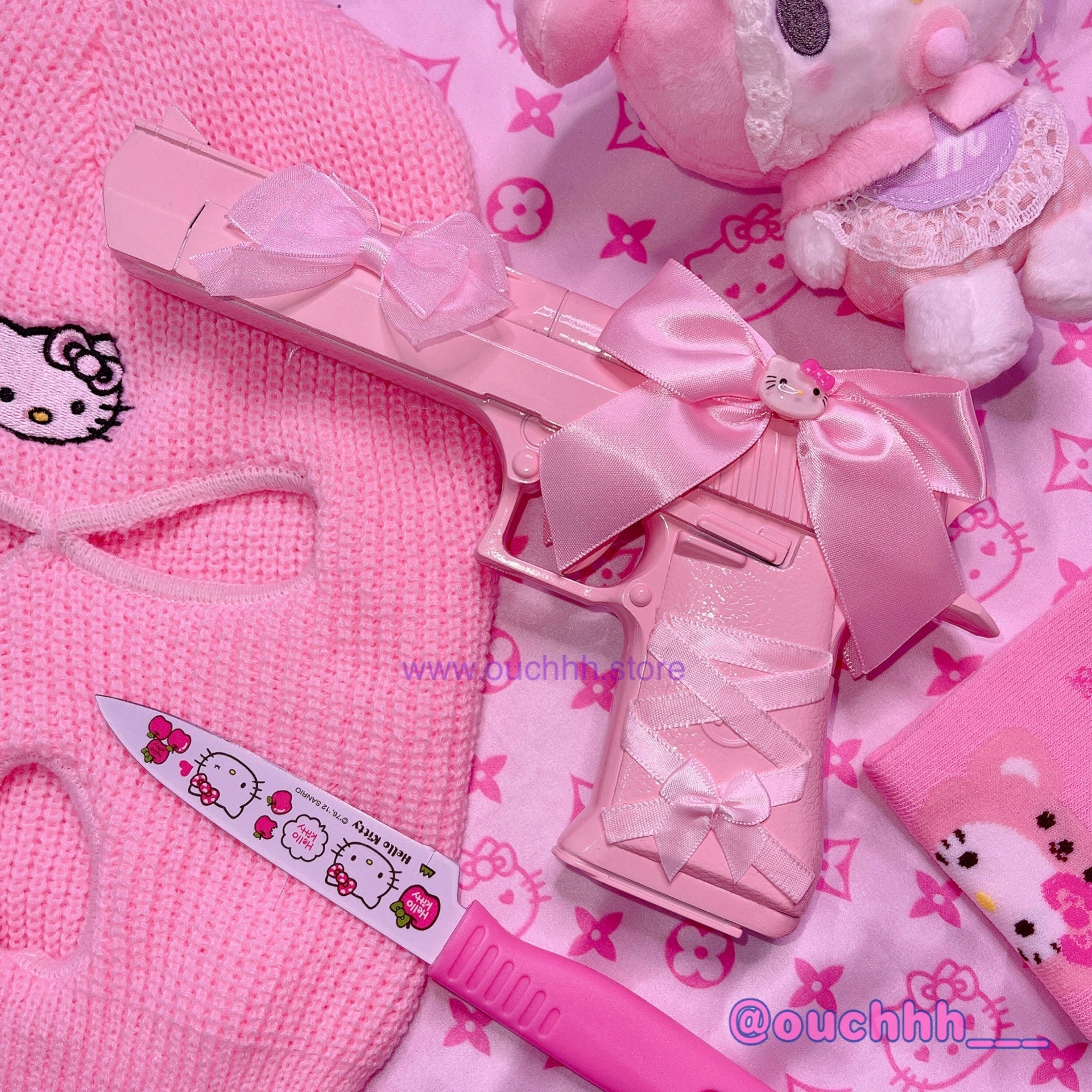 Kawaii Ribbon Kitty Toy decoration