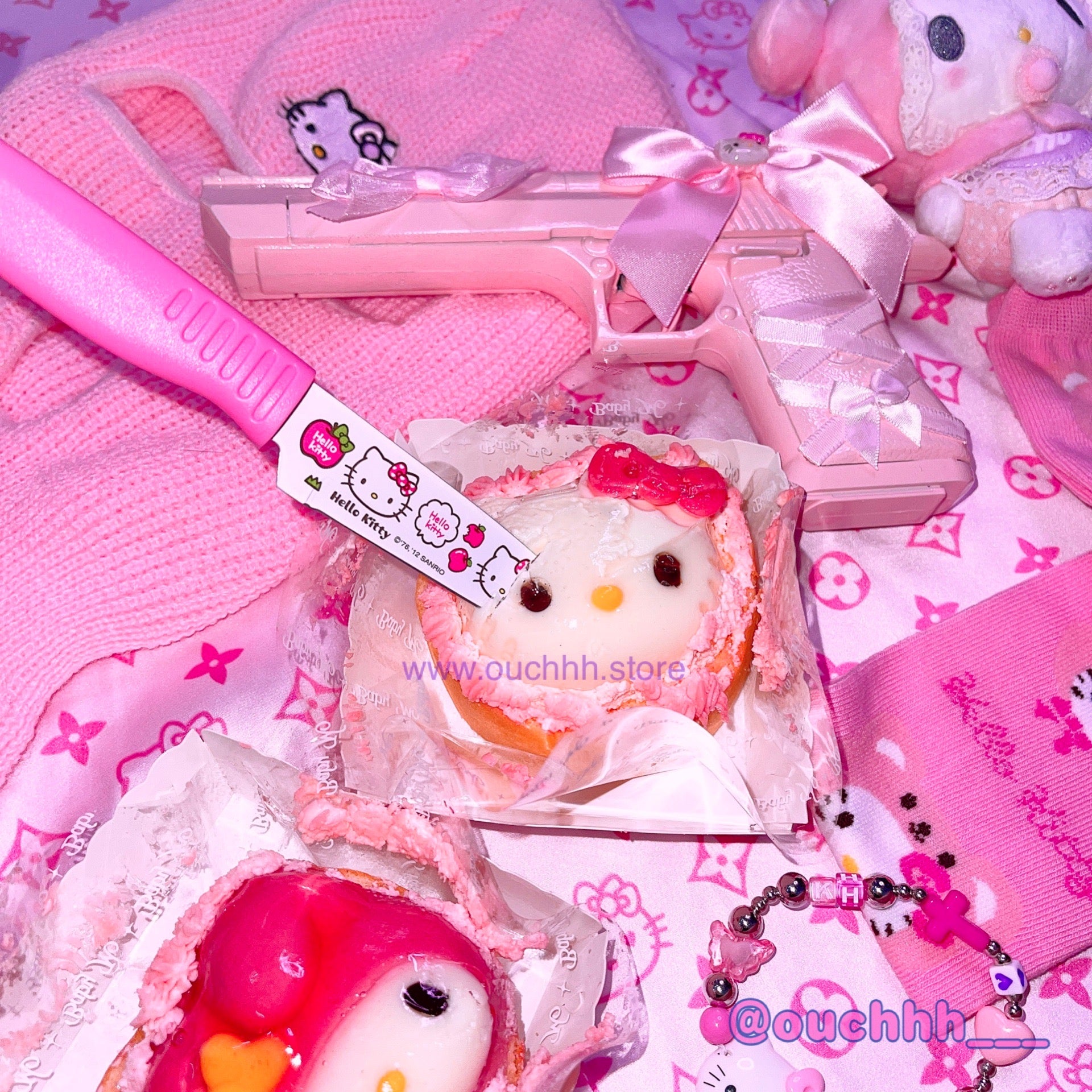 Kawaii Ribbon Kitty Toy decoration