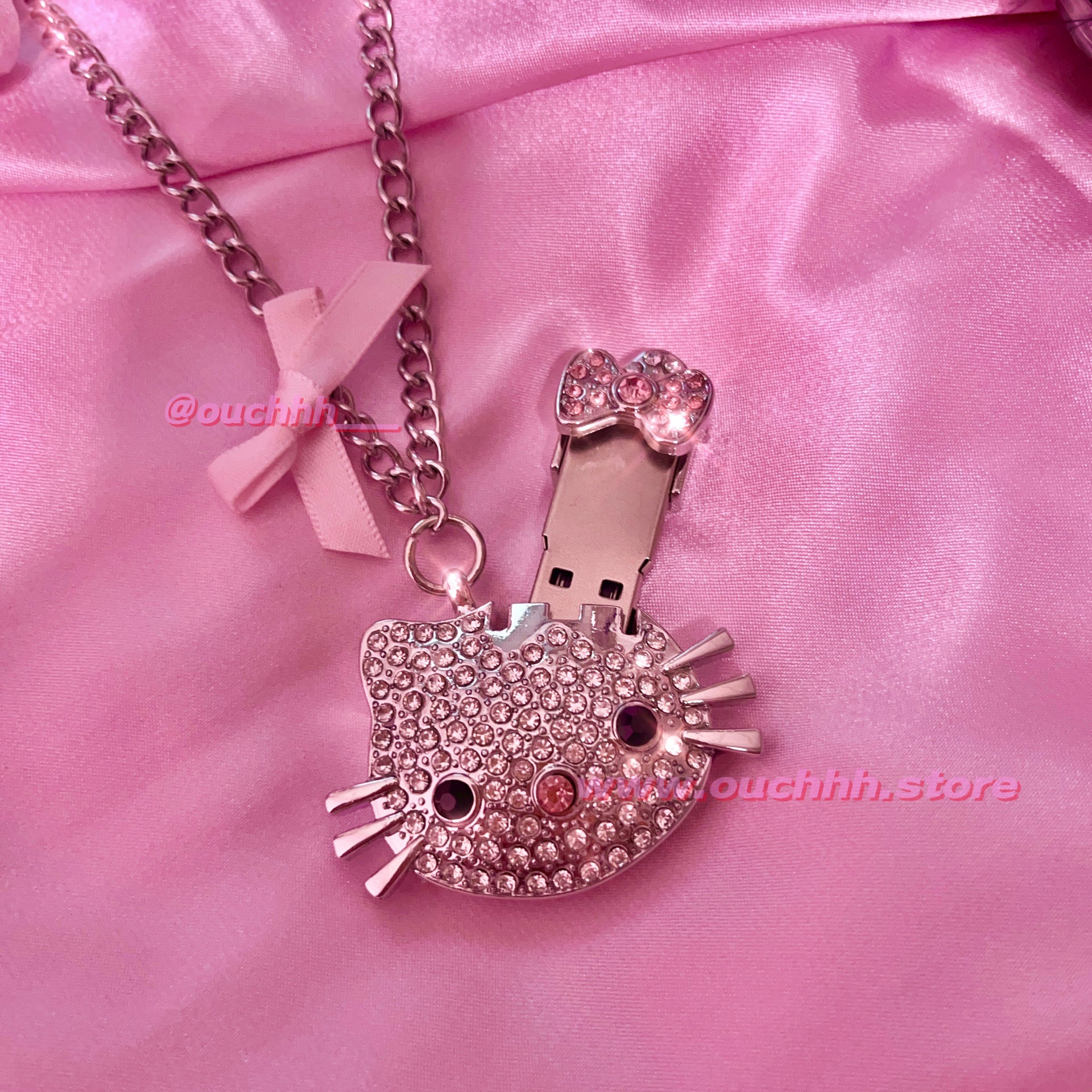 Icy Kitty USB Drive Necklace (16GB)