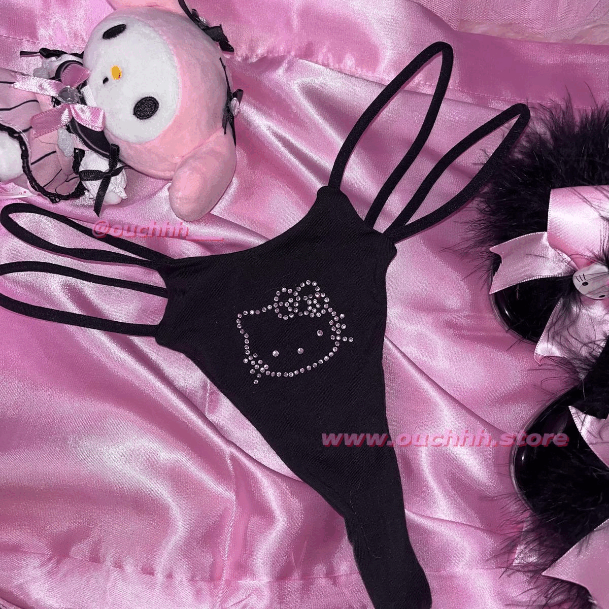 Drippin Kitty Muti-strap Thong