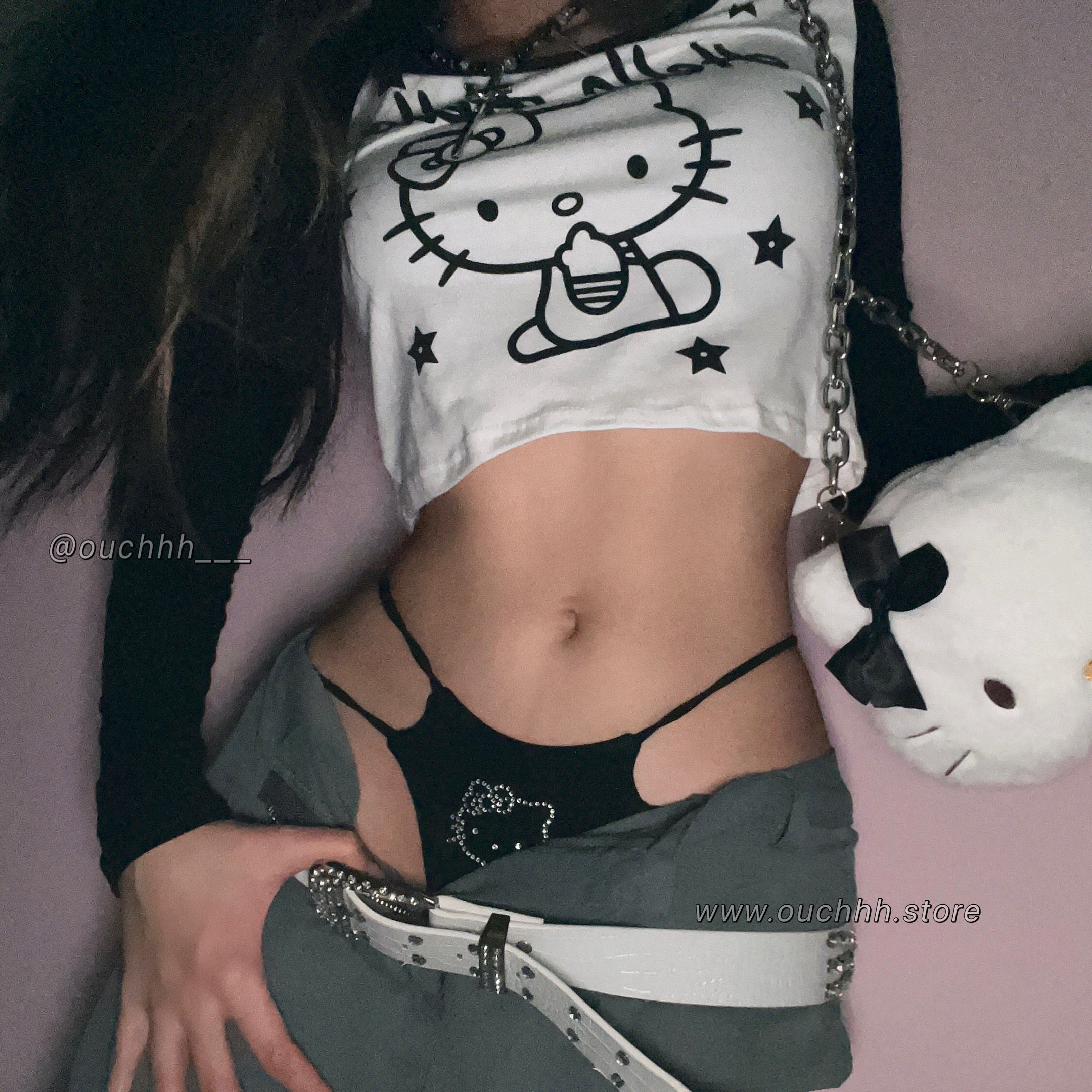 Rock Kitty Long Sleeves T Shirt