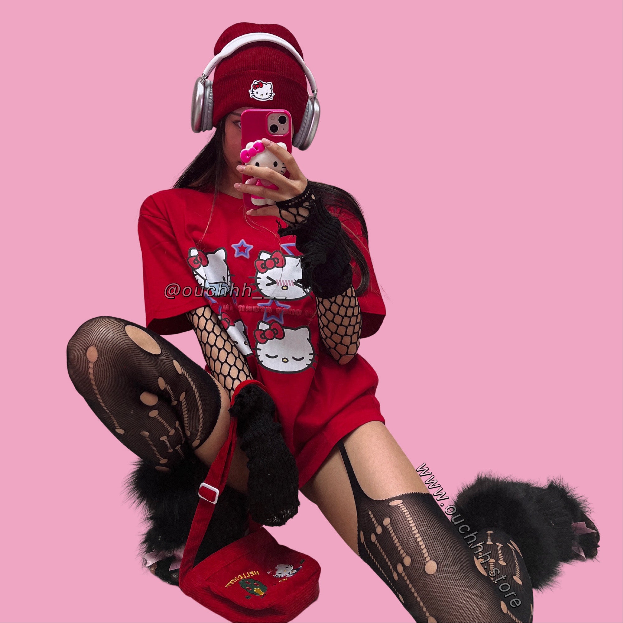 Emotional Kitty T Shirt (Red)