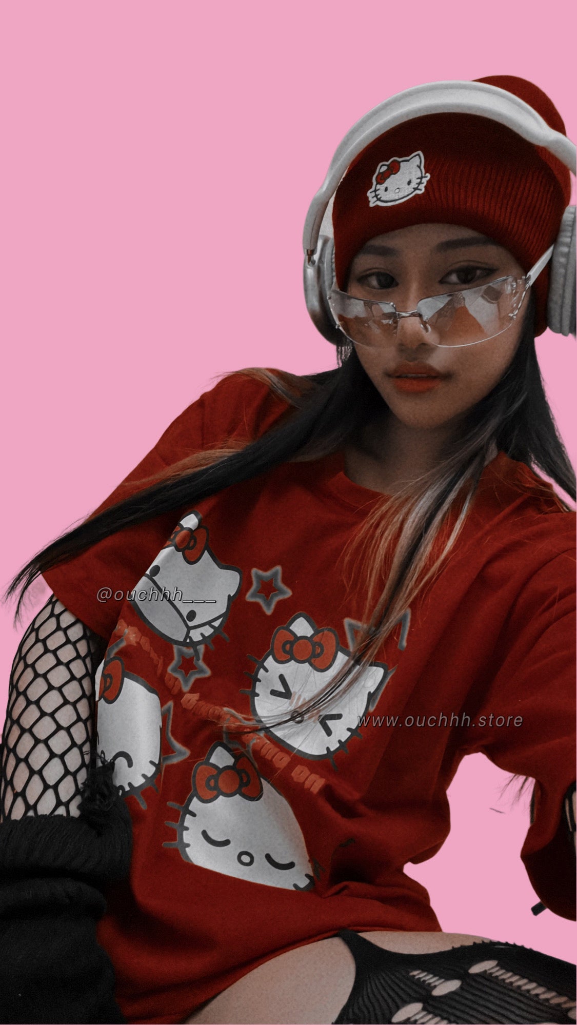 Emotional Kitty T Shirt (Red)