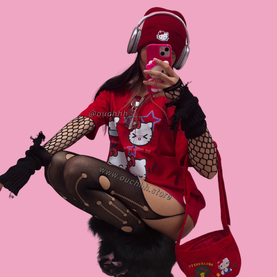 Emotional Kitty T Shirt (Red)