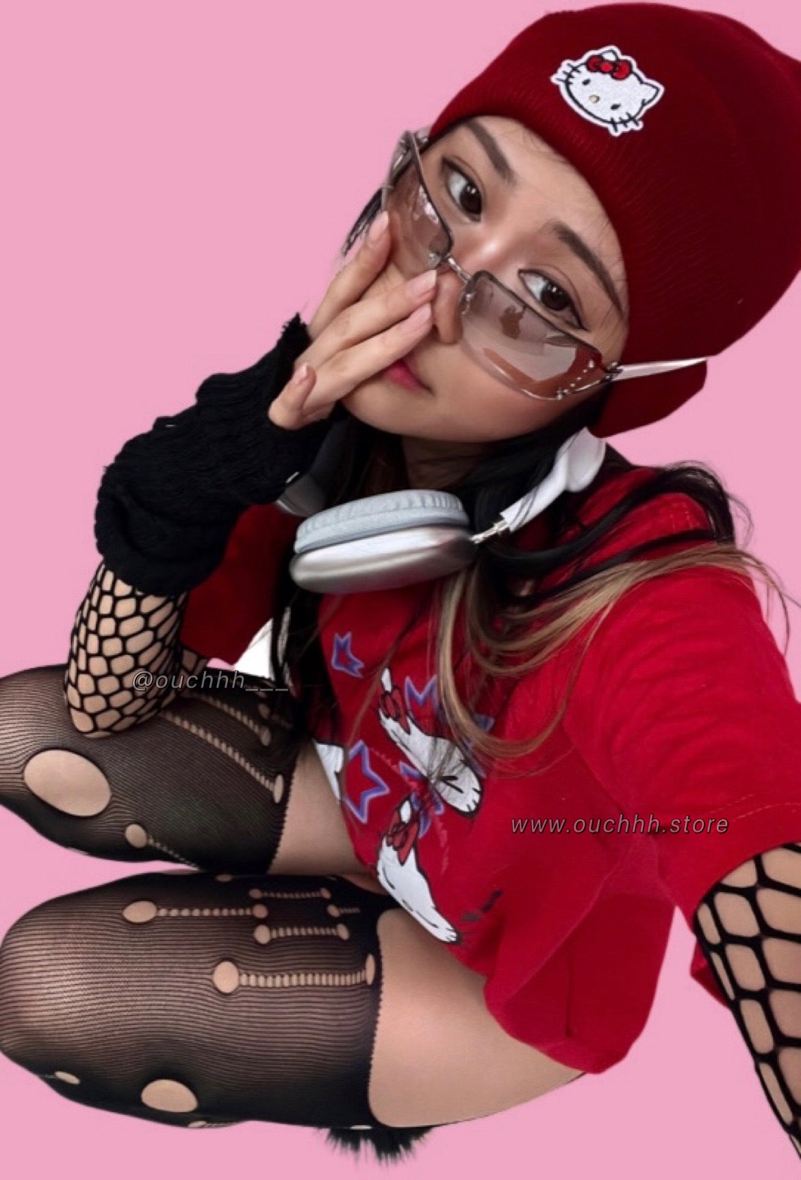 Emotional Kitty T Shirt (Red)