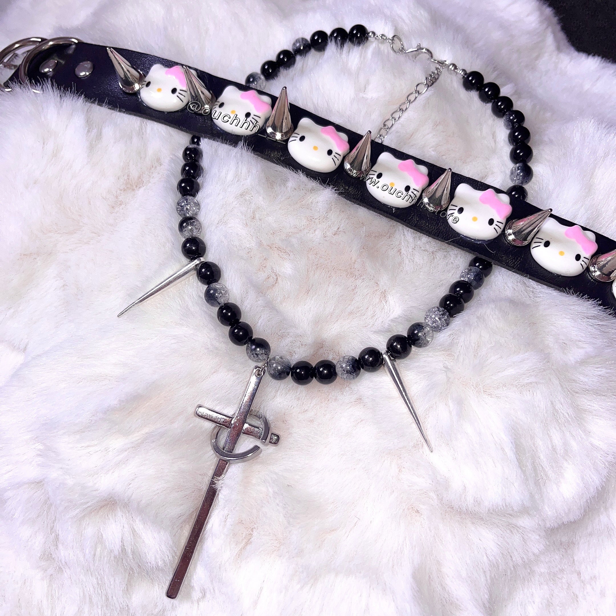Grunge Fairy Cross Necklace