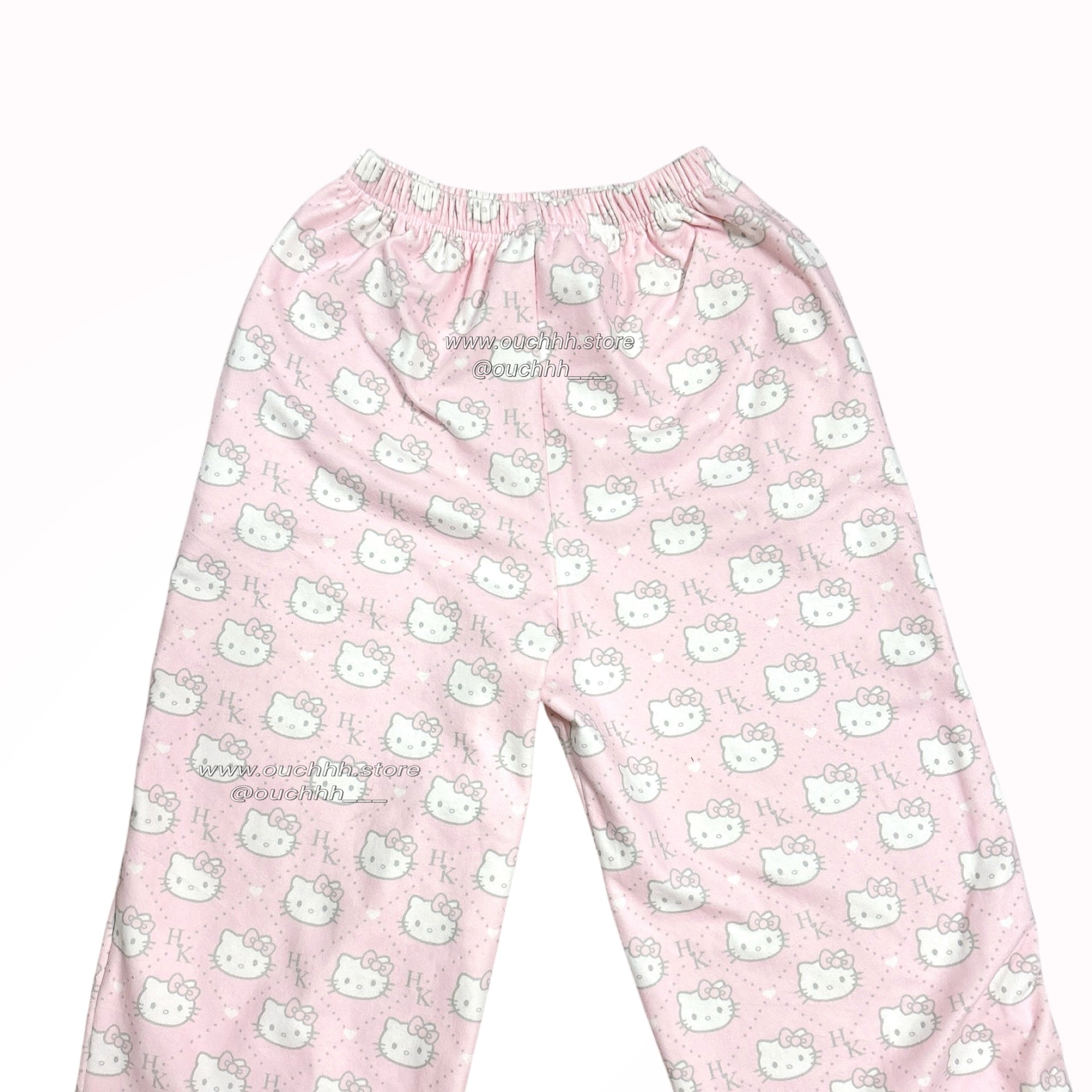 Pink Royal Kitty Top and Pocket Pants PJ Set