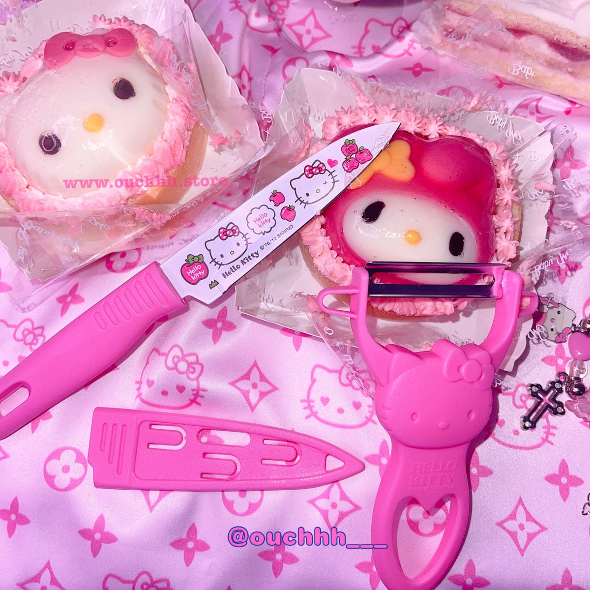 Hello Kitty Scissors-Paper-Stone Pencil with Eraser Ast – Hello Cutie Shop