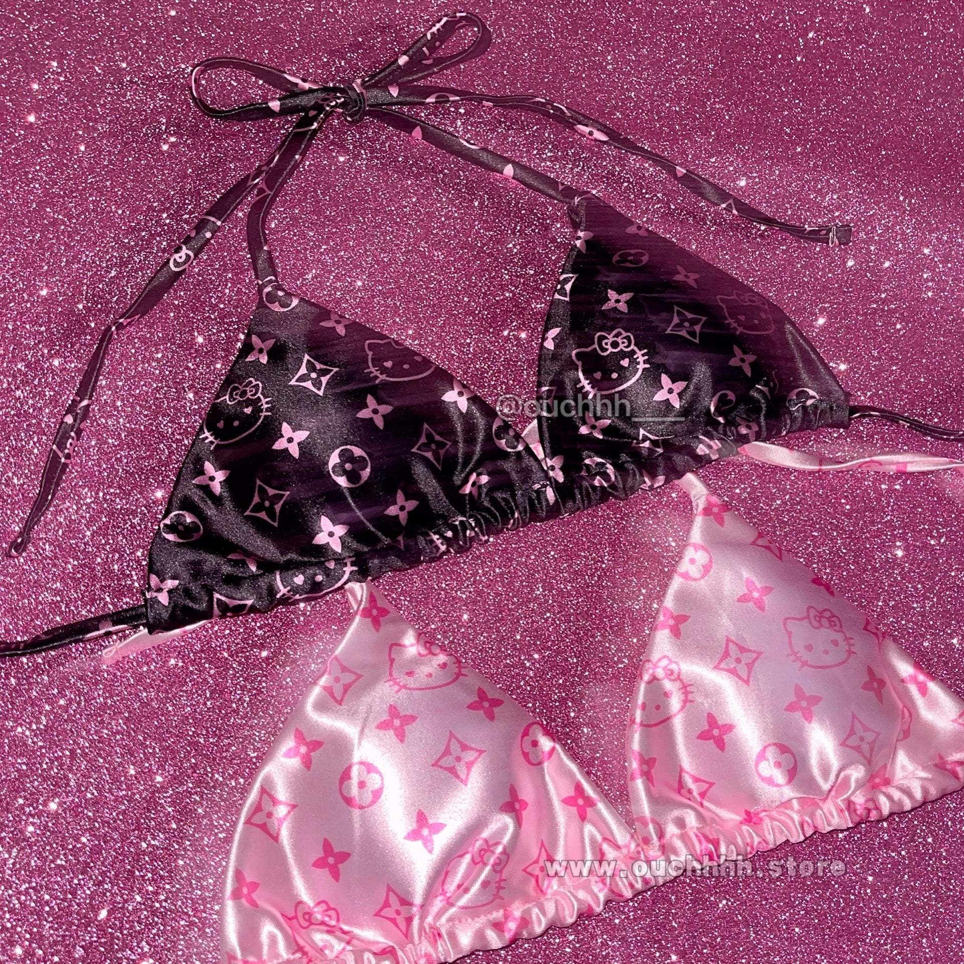 Hot Pink 3pc LV Bikini