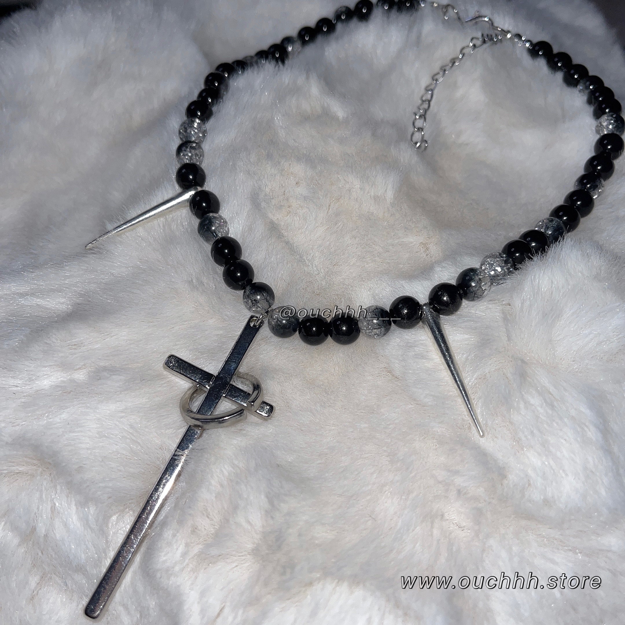 Grunge Fairy Cross Necklace